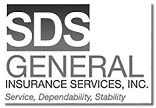 SDS GENERAL INSURANCE SERVICES, INC. SERVICE, DEPENDABILITY, STABILITY logo