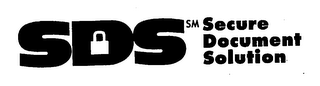 SDS SECURE DOCUMENT SOLUTION logo