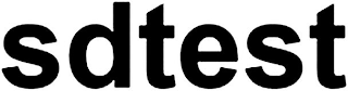 SDTEST logo