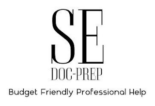 SE DOC-PREP BUDGET FRIENDLY PROFESSIONAL HELP logo