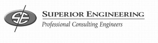 SE SUPERIOR ENGINEERING PROFESSIONAL CONSULTING ENGINEERS logo