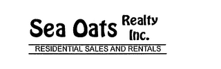 SEA OATS REALTY INC. RESIDENTIAL SALES AND RENTALS logo