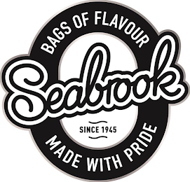 SEABROOK SINCE 1945 BAGS OF FLAVOUR MADE WITH PRIDE logo