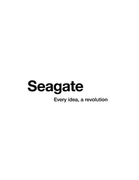SEAGATE EVERY IDEA, A REVOLUTION logo