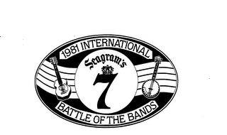 SEAGRAM'S 7 1981 INTERNATIONAL BATTLE OF THE BANDS logo