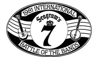 SEAGRAM'S 7 1981 INTERNATIONAL BATTLE OF THE BANDS logo