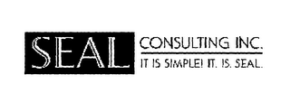 SEAL CONSULTING, INC. IT IS SIMPLE! IT. IS. SEAL. logo