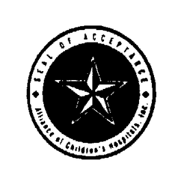 SEAL OF ACCEPTANCE ALLIANCE OF CHILDREN'S HOSPITAL, INC. logo