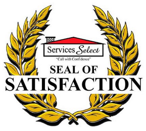 SEAL OF SATISFACTION SERVICES SELECT "CALL WITH CONFIDENCE" logo