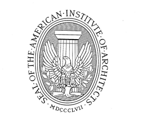 SEAL OF THE AMERICAN INSTITUTE OF ARCHITECTS MDCCCLVII logo
