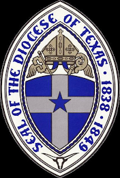 SEAL OF THE DIOCESE OF TEXAS · 1838 · 1849 logo