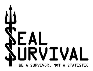 SEAL SURVIVAL BE A SURVIVOR, NOT A STATISTIC logo