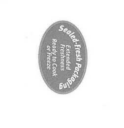 SEALED-FRESH PACKAGING EXTENDED FRESHNESS READY TO COOK OR FREEZE logo