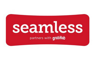 SEAMLESS PARTNERS WITH GRUBHUB logo