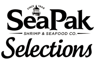 SEAPAK SHRIMP & SEAFOOD CO. SELECTIONS SINCE 1948 logo