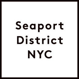 SEAPORT DISTRICT NYC logo