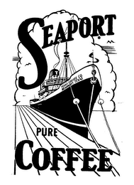 SEAPORT PURE COFFEE TEXAS COFFEE CO. BEAUMONT, TEXAS logo