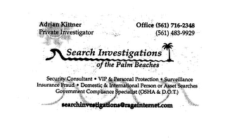 SEARCH INVESTIGATIONS OF THE PALM BEACHES logo
