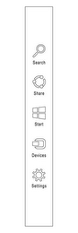 SEARCH SHARE START DEVICES SETTINGS logo