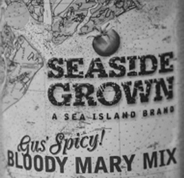 SEASIDE GROWN A SEA ISLAND BRAND GUS' SPICY! BLOODY MARY MIX logo