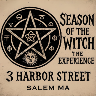 SEASON OF THE WITCH THE EXPERIENCE 3 HARBOR STREET SALEM MA logo