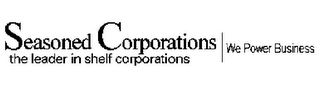 SEASONED CORPORATIONS THE LEADER IN SHELF CORPORATIONS | WE POWER BUSINESS logo