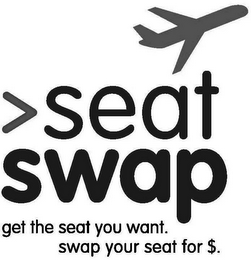 SEAT SWAP GET THE SEAT YOU WANT. SWAP YOUR SEAT FOR $. logo