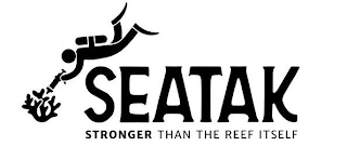 SEATAK STRONGER THAN THE REEF ITSELF logo