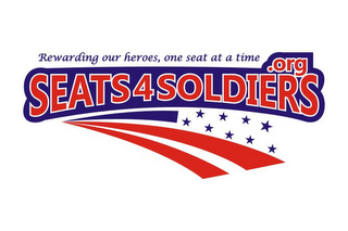 SEATS4SOLDIERS.ORG REWARDING OUR HEROES, ONCE SEAT AT A TIME logo