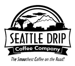 SEATTLE DRIP COFFEE COMPANY THE SMOOTHEST COFFEE ON THE ROAD! logo