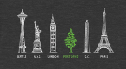 SEATTLE, N.Y.C., LONDON, PORTLAND, D.C., PARIS logo