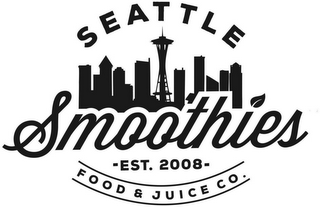 SEATTLE SMOOTHIES,-EST. 2008-FOOD & JUICE CO. logo