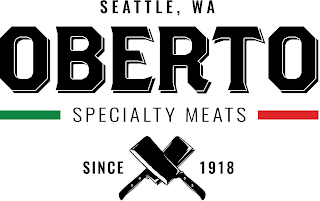 SEATTLE, WA OBERTO SPECIALTY MEATS SINCE 1918 logo