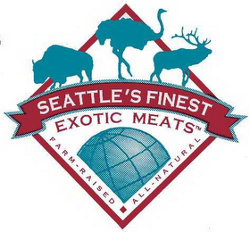 SEATTLE'S FINEST EXOTIC MEATS FARM-RAISED ALL-NATURAL logo
