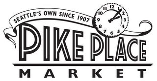 SEATTLE'S OWN SINCE 1907 PIKE PLACE MARKET logo