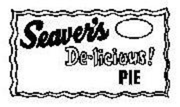 SEAVER'S DE-LICIOUS! FRESH PIE logo