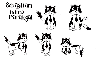 SEBASTIAN THE FELINE PARALEGAL logo