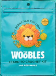 SEBASTIAN THE LION THE WOOBLES LEARN TO CROCHET KIT FOR BEGINNERS ALL MATERIALS INCLUDED logo