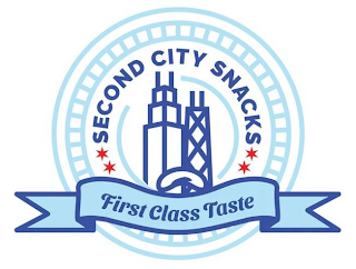 SECOND CITY SNACKS FIRST CLASS TASTE logo