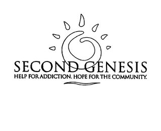 SECOND GENESIS HELP FOR ADDICTION. HOPE FOR THE COMMUNITY. logo
