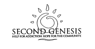 SECOND GENESIS HELP FOR ADDICTION. HOPE FOR THE COMMUNITY. logo