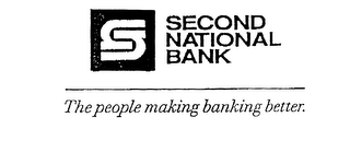SECOND NATIONAL BANK THE PEOPLE MAKING BANKING BETTER. logo