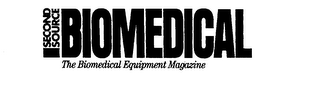 SECOND SOURCE BIOMEDICAL THE BIOMEDICAL EQUIPMENT MAGAZINE logo