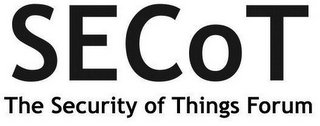 SECOT THE SECURITY OF THINGS FORUM logo
