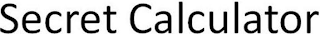 SECRET CALCULATOR logo