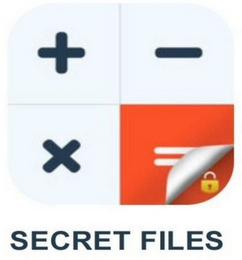 SECRET FILES + - X = logo