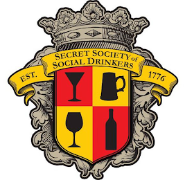 SECRET SOCIETY OF SOCIAL DRINKERS EST. 1776 logo