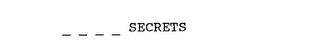 SECRETS logo