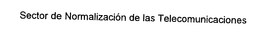 SECTOR DE NORMALIZACIÓN DE LAS TELECOMUNICACIONES logo