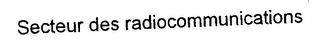 SECTOR DES RADIOCOMMUNICATIONS logo